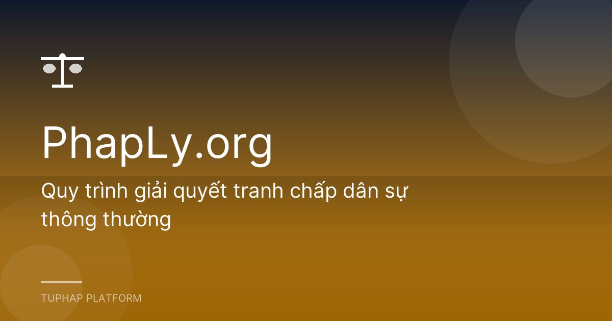 Quy trình giải quyết tranh chấp dân sự thông thường